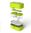 eSeasons Bento Lunchbox Exclusive New 3 Compartment design, perfect for mid morning snack, leakproof, for adults or children 1L